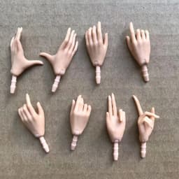 1/6 Doll Hands Feet Super White Beige Brown Doll Accessories 4 Gesture Doll Hands Decors For Female Dolls