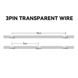 5V WS2811 WS2812 3PIN cleari Wire LED String Lights Dream Color RGBIC Addressable Individually Fairy Light Seed Pixels Light