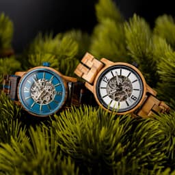 BOBO BIRD Wooden Automatic Mechanical Watch Men New Top Luxury Wristwatch Fashion Luminous Clock Great Gift Wood Box Custom Logo