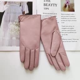 Sheepskin Gloves Women's New Knitted Lining Spring Classic Versatile Multicolor Driving Gloves Leather Autumn