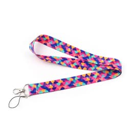 LB3010 Pink Love Neck Strap Lanyard for Key ID Card Cell Phone Straps USB Badge Holder DIY Neck Strap Hang Rope Rainbow Keychain