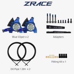 ZRACE M1 XG Flat Mount Brake for Flat Bar Gravel / BMX Raceing,Full CNC Lightweight, Front and Rear Flat Handler Bar Gravel