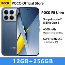 POCO F8 Ultra World Premiere Global Version Smartphone Snapdragon 8 Elite Gen 5 50MP 6.9" 120Hz display 6500mAh battery