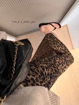 Tiger Print High Waist A-Line  Skirt Women's Casual High Elasticity Long Skirt Slimming Effect Comfortable Autumn New Style