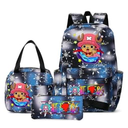 One Piece Backpacks Women Men Capacity School Bag Rucksack Printe Backbag Travel Daypack Male Backpack Mochila 3pcs