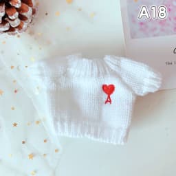 20cm Doll Clothes for Korea Kpop EXO Dolls Plush Star Doll's Clothing Sweater Stuffed Toy Outfit for Idol Dolls Accessories
