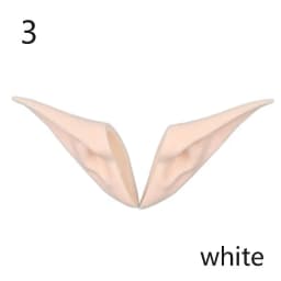 1Pair Blyth Doll Elf Ears Toy White Natural Tan Dark And Super Black Skin Only Ears No Doll Artificial Ear Accessories