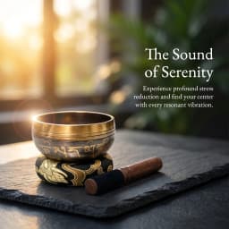 Miwayer Lotus Tibetan Singing Bowl Set, Unique Gift for Meditation Yoga Relaxation & Chakra Healing