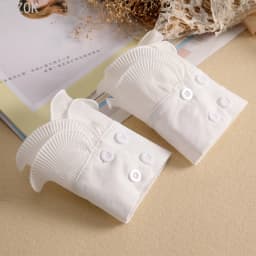 DIY Detachable Cuffs Cuff Extension Embroidery Lace Daisy Fake Sleeves Elastic Wild Wrist Pleated Organ Lolita Fake Sleeves