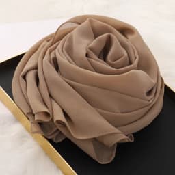 2025 Muslim Hijab Scarf With Zipper Plain Bubble Chiffon Ready to Wear Veiled Hijab Wrap Solid Shawls Headscarf Turban Ramadan