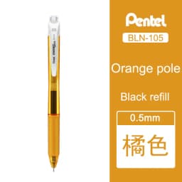 1 Pcs Pentel Gel Pen BLN105 Needle Tip Writing Smooth Quick Dry Color Ink 0.5mm Test Office Fountain Pen Japanese Stationery