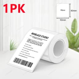 X2 Label Paper Roll Adhesive Label Sticker Tape 40*30mm 50*30mm Compatible Marklife P50 Phomemo M110 M220 200 E210 Label Printer