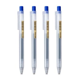 0.5mm Press Gel Pen Blue/Black/Dark Blue/red Ink MUJIs Refills Rod Handle Ballpoint School Office Student Writing Stationery