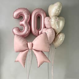 40inch Pink Foil Number Balloon Set (Optional 18inch Heart Balloons) Paired with Pink Valentine's Day/Birthday/Anniversary Party Decorations, Christmas Accessories, Themed Balloons, Retro Chrome Balloons, Balloons for Birthdays, Reusable Balloon Flowers, Personalized Balloons, Holiday Decorations, Elegant Party Decorations, Reusable Decorations, Premium Balloon Set, Gift Shopper, Party Organizer, Christmas Decorations