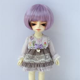 1/12 BJD Doll wigs JD256 4-5inch 11-13CM Short BOBO Cut Synthetic mohair BJD Hair Lati White Tiny doll accessories