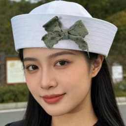 Sailor hat and scarf suit Navy Hat Unisex Captain Hat Navy Marine Hat For cruise lines, adult parties, Navy, cosplay, Outdoor