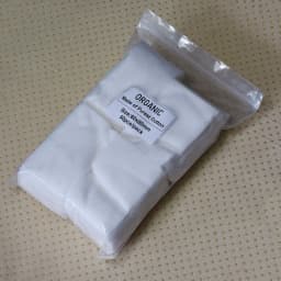 Japanese Organic 100% Cotton Soft Pad 50/100 sheets 60x80mm Unbleached Repacked Cotton