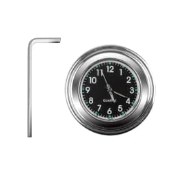 Universal 7/8 Waterproof Chrome Motorcycle Bike Handlebar Mount Quartz Clock Watch Aluminum Luminous Clock Moto Accessories