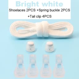 Classic Lock Shoelaces Bread Buckle Shoe Laces Sneakers Flat No Ties Shoelace Kids Adult Quick Lazy Lace for Shoes Accessories