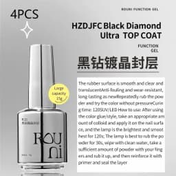 KANIU 15ml High Gloss Top Gel Functional Gel Nail Art Crystal Coating Topcoat Crystal Top Coat Functional Gel Finishing Sealing