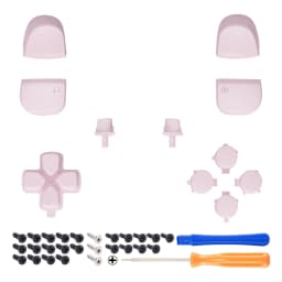 eXtremeRate D-pad R1 L1 R2 L2 Triggers Share Options Face Buttons, Full Set Buttons Compatible with ps5 Controller BDM-010 & 020