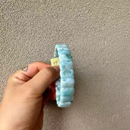 2026 AAA Grade Natural Larimar/Copper Pectolite Bead 10x14mm Bracelet Dominicana Genuine Larimar Gemstone Bangle Woman Wholesale
