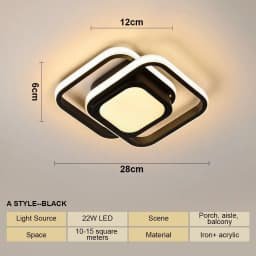 LED Aisle Ceiling Lights Modern Chandelier Three Colors Lamp Minimalist Lamps For Bedroom Light Surface Installation Dining Room