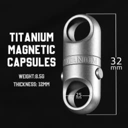 Luxury Titanium Key Chain Magnetic Spin Rotary for Car Key Ring Connector Anti-off Holder Men EDC Quickdraw Buckle Male Gadgets