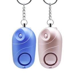 Personal Alarm Safe Sound Emergency Self-Defense Security Alarm Women's Wolf Guard Keychain LED Flashlight For Women Girls Kid