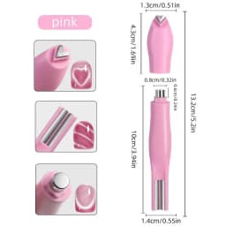 3 in 1 Cat Eye Nail Magnetic Stick Love Heart Snake Pattern French Cat Eye Nail Magnet UV Gel Polish Effect Manicure Design Tool