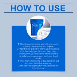 Feimuko Anti Snoring Mouth Guard Comfortable Sleep Teeth Grinding Mouthpiece Portable Travel Sleep Aid Device Smooth Fit Night