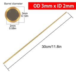 Brass Tubes DIY Pipe Round Diameter 2/3/4/5/6/7/8/9/10/12mm Length 300mm Long 0.5mm Wall Brass Tube Modelmaking Rod Cutting Tool