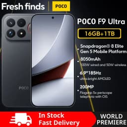 【World Premiere】Global Version POCO F9 Ultra Smartphone Snapdragon 8 Elite Gen 5 200MP 6.9" 185Hz AMOLED display 8050mAh battery