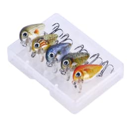 HENGJIA 5pcs 1.5g-2g 3cm Mini Crankbait Kit Artificial Wobblers Hard Bait Bass Trout Fishing Lure Tackle Pesca Peche Truite