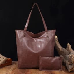 Women Bags Soft Handbag Purse Shoulder Bag with Pockets Retro Waxed Leather Large Capacity Fashion Tote Bag Commuter Bag Purse