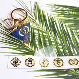 Geometry Copper Orgonite Stickers Energy Tower Material Flower Life Tree Chakra Stickers for Epoxy Resin Scrapbook Craft