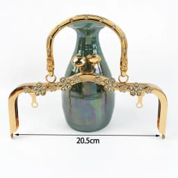 1Pc Deepeel Retro Square Embossed Bag Handles Metal Handmade Sewing Brackets Kiss Clasp Handbag Purse Frame Handle Accessories