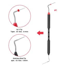 Dental Endo Buchanan Hand Plugger NiTi Tip #0 #1 #2 Endodontic Tool Gutta Percha Vertical Compaction Dentistry Instrument