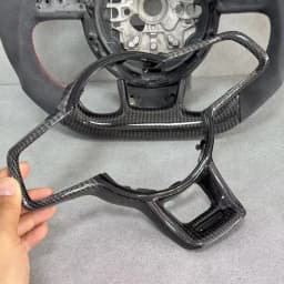 for VW Golf 7 7.5R GTI Rline GTD Shangku R Sport Edition Steering Wheel Paint Black Frame Steering Wheel Button Frame
