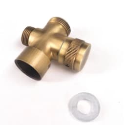 Bathroom Brass Diverter Valve 3 Way BSP 1/2' 3/4' 4/4/4 4/4/6 4/6/6 Shower Tee Adapter Adjustable Shower Head Faucet