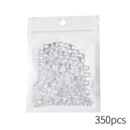 350pcs Clear Dewdrop Water Droplets Embellishments Simulation Round Clear Waterdrop Resin Beads Nails Art DIY Nail Decorations