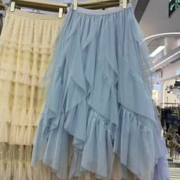 Elegant Petal Fine Mesh Half Skirt Women Spring Summer Irregular Long Fairy Skirt mid Length Korean Style High Waist Elastic