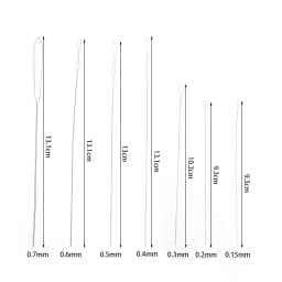 5pcs/bottle Open Curved Beading Needles Pins Jewelry Making Tools Stainless Steel Needle for Bead Threading Pins DIY Necklace