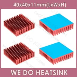 WE DO HEATSINK 40x40x11mm Without or With Thermal Pad 3D Printer Parts Black Aluminum Heatsink for Nema17 42 Stepper Motor