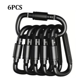 4/6PCS Metal Buckle Set for Key Camping Survival EDC Outdoor Keychain Clip Alloy Aluminum Tactical Caribiner Hook Karabiners
