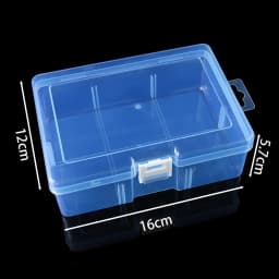 1pcs Transparent Plastic Storage Boxes For Jewelry Hardware Accessories Small Items for DIY Jewelry Beads Crafts Container Box