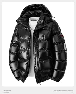 winter casual down cotton jacket Men's bright faced cotton jacket solid color thicken warm men winter coat hooded winter jacket