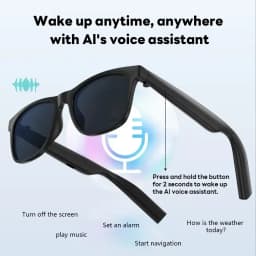 Oneplus NEW 1600W Sunglasses Wireless Bluetooth AI Glasses Smart Remote Control Touch Photo Recording Voice Assistant Translator
