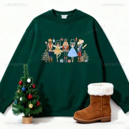 Christmas Nutcracker Y2k Clothes Christmas Sweatshirt Nutcracker Ballet New in Hoodies & Sweatshirts Party Sweater Women Tops