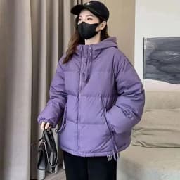 Down Cotton Jackets Women's Short Coat 2023 New Korean Loose Oversized Thick Jacket Fashion Hooded Popular Cotton Jacket Winter